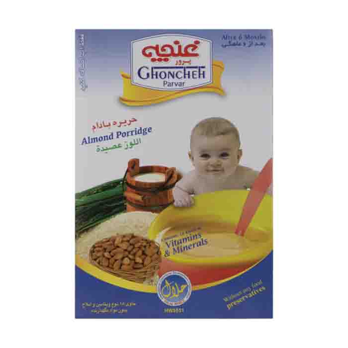 عکس اصلی حریره بادام غنچه پرور مقدار 250 گرم